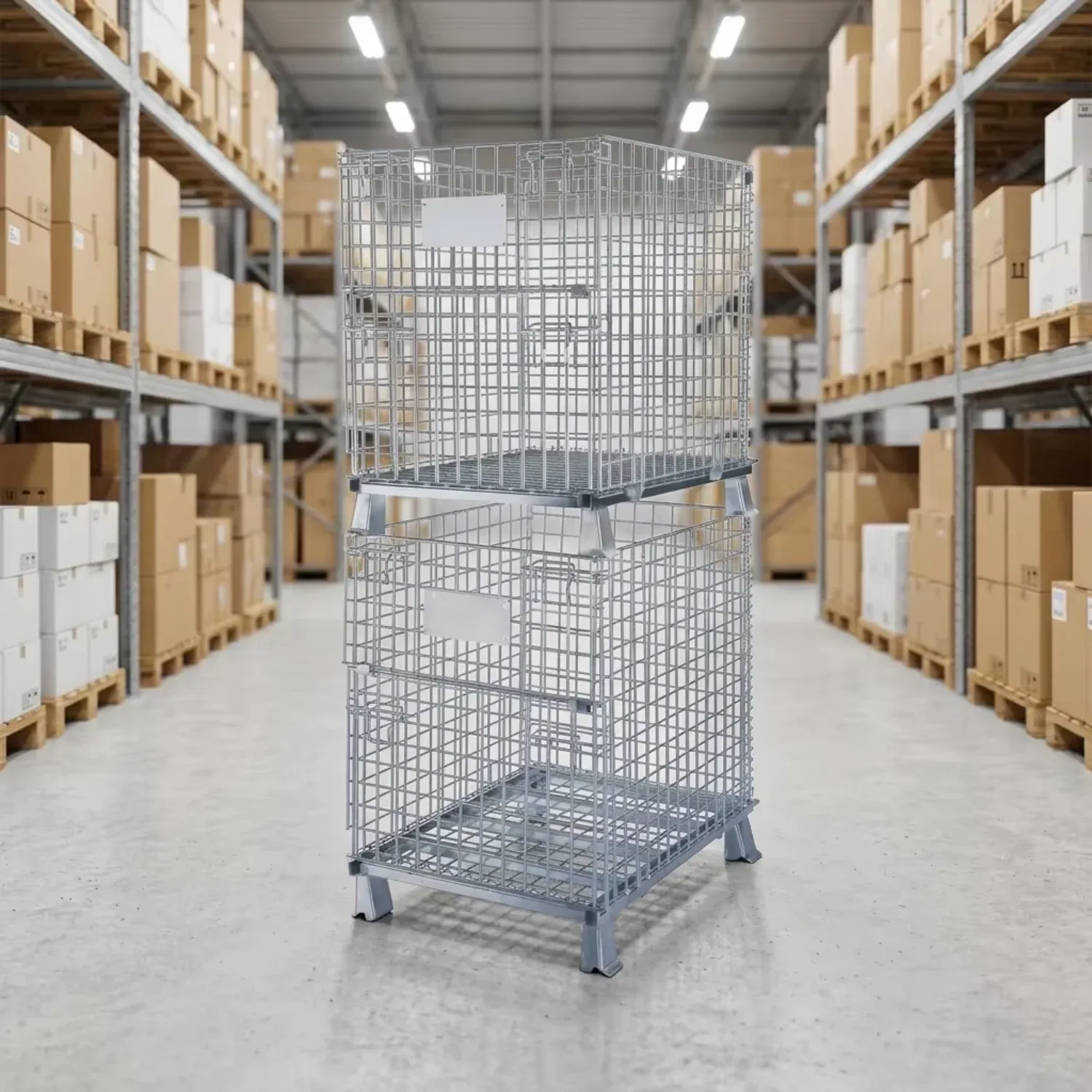 Light Duty Ball Storage Cage Wire and Steel Container detail 2