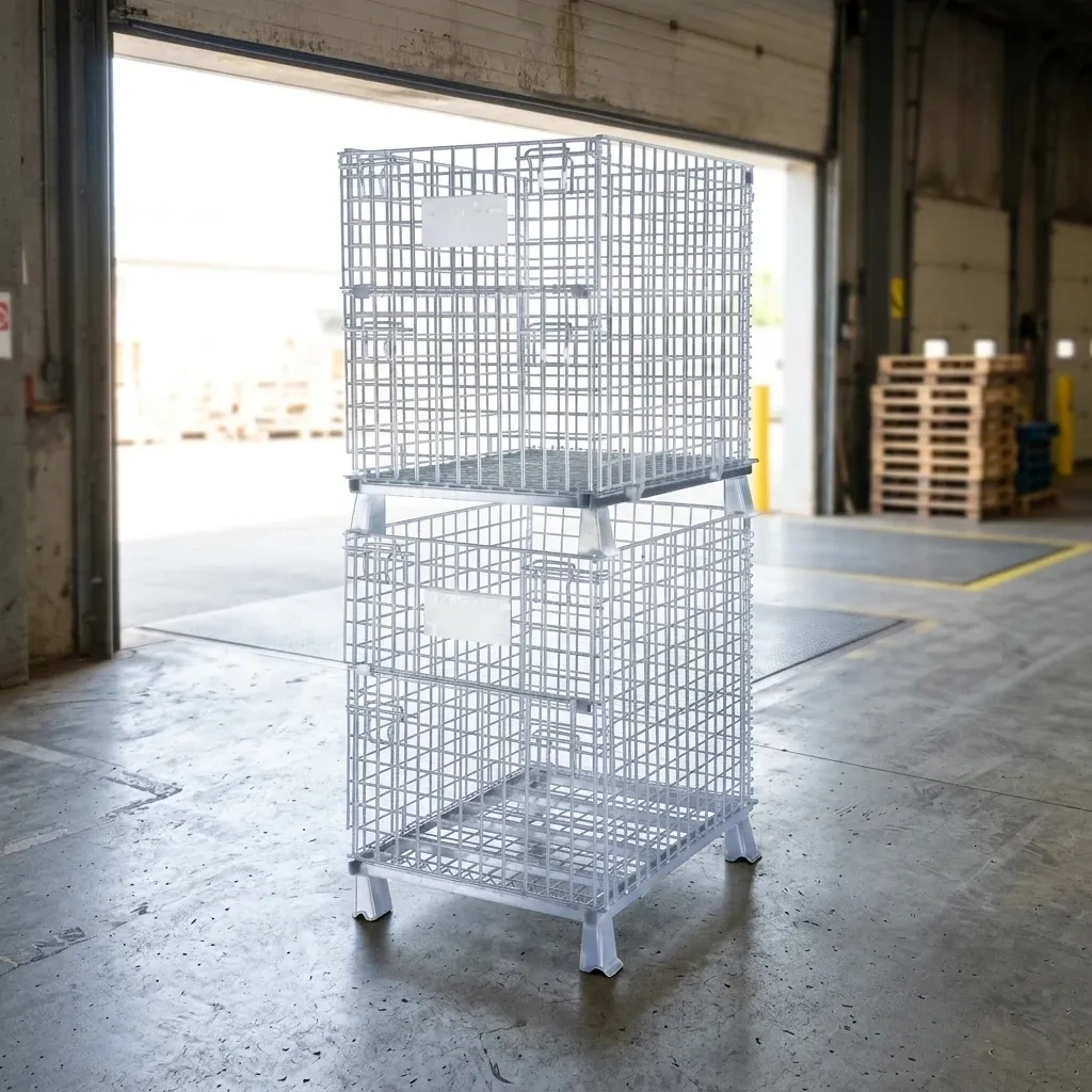 Light Duty Ball Storage Cage Wire and Steel Container photo 4