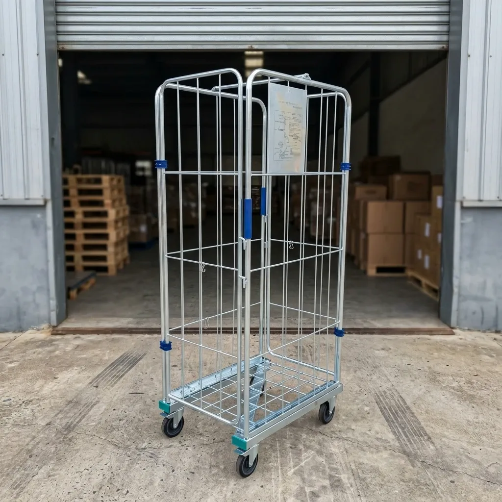 Logistic Trolley Steel Wire Material Roll Container (LPT-71918)