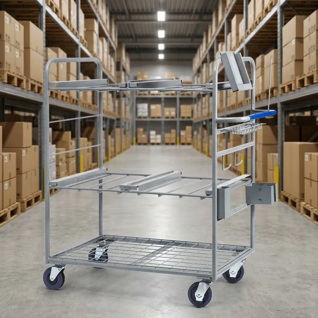 500 kg Warehouse Roll Cages Trolley Four-Wheel photo 4