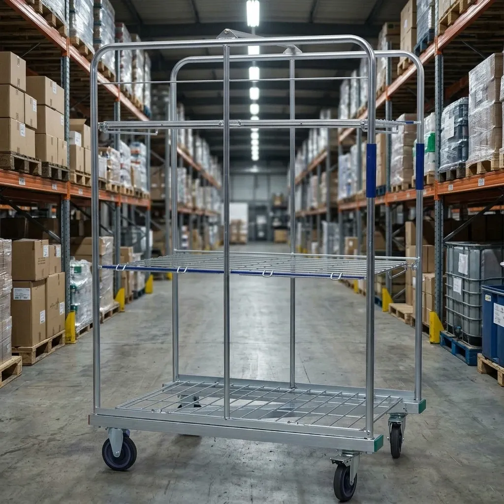 Supermarket Folding Hand Trolley (LPT-05244) detail 2