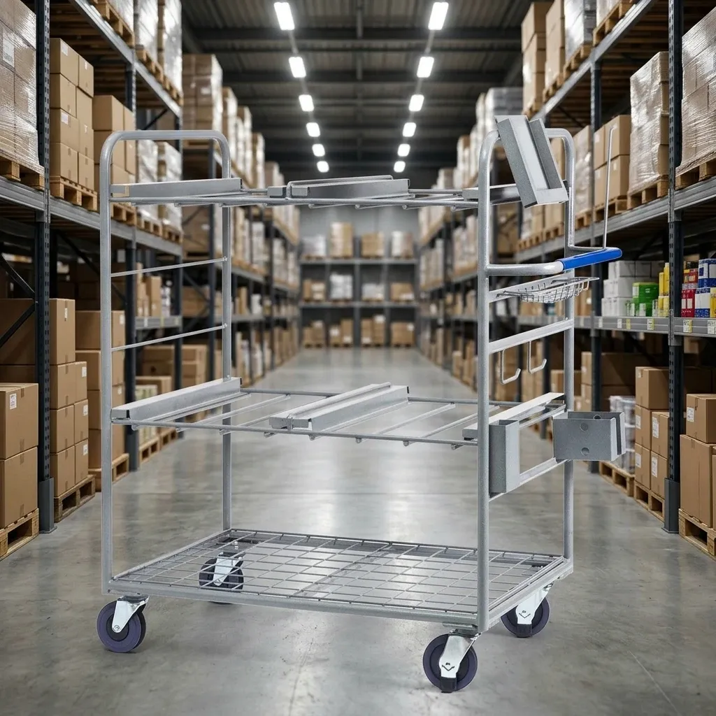 Supermarket Folding Hand Trolley (LPT-05244) detail 3