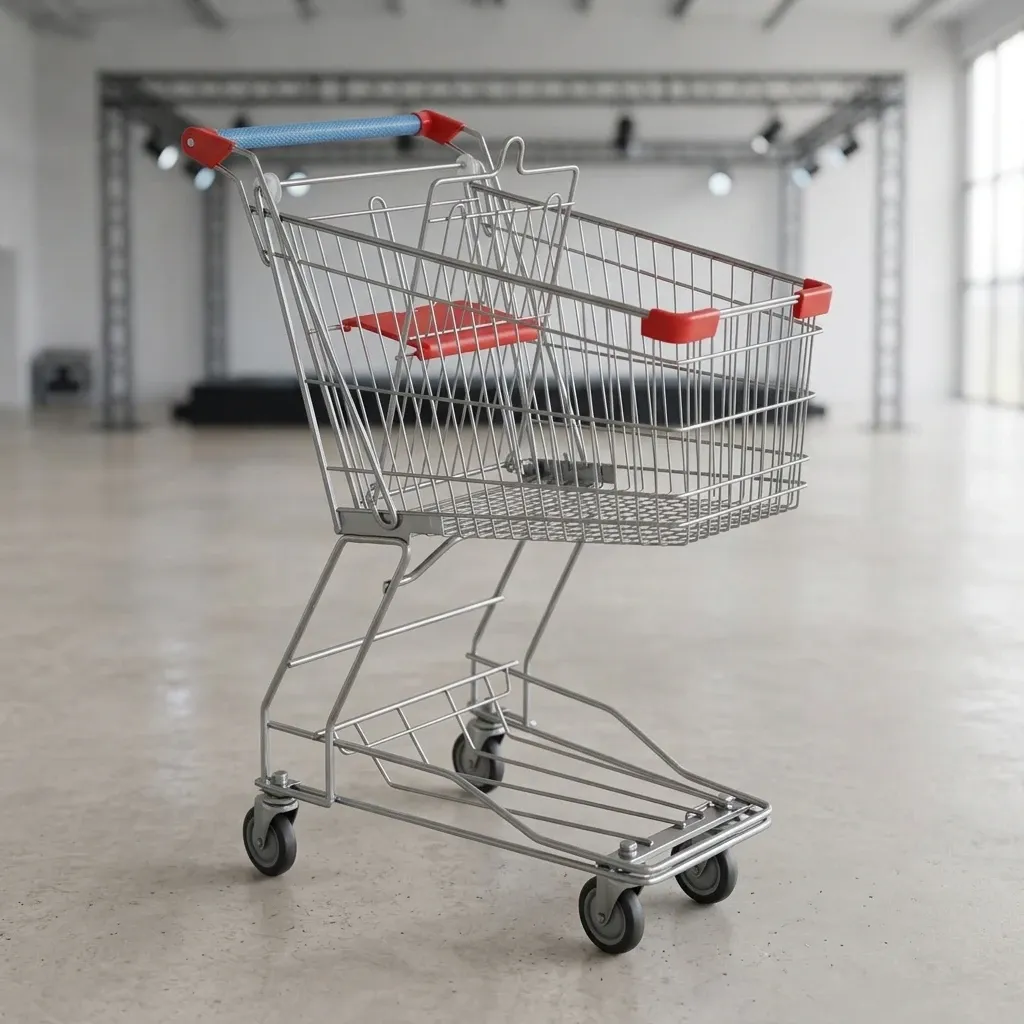 Asian Style 60~240L Heavy Duty Supermarket Grocery Metal Shopping Trolley (LPT-29214)