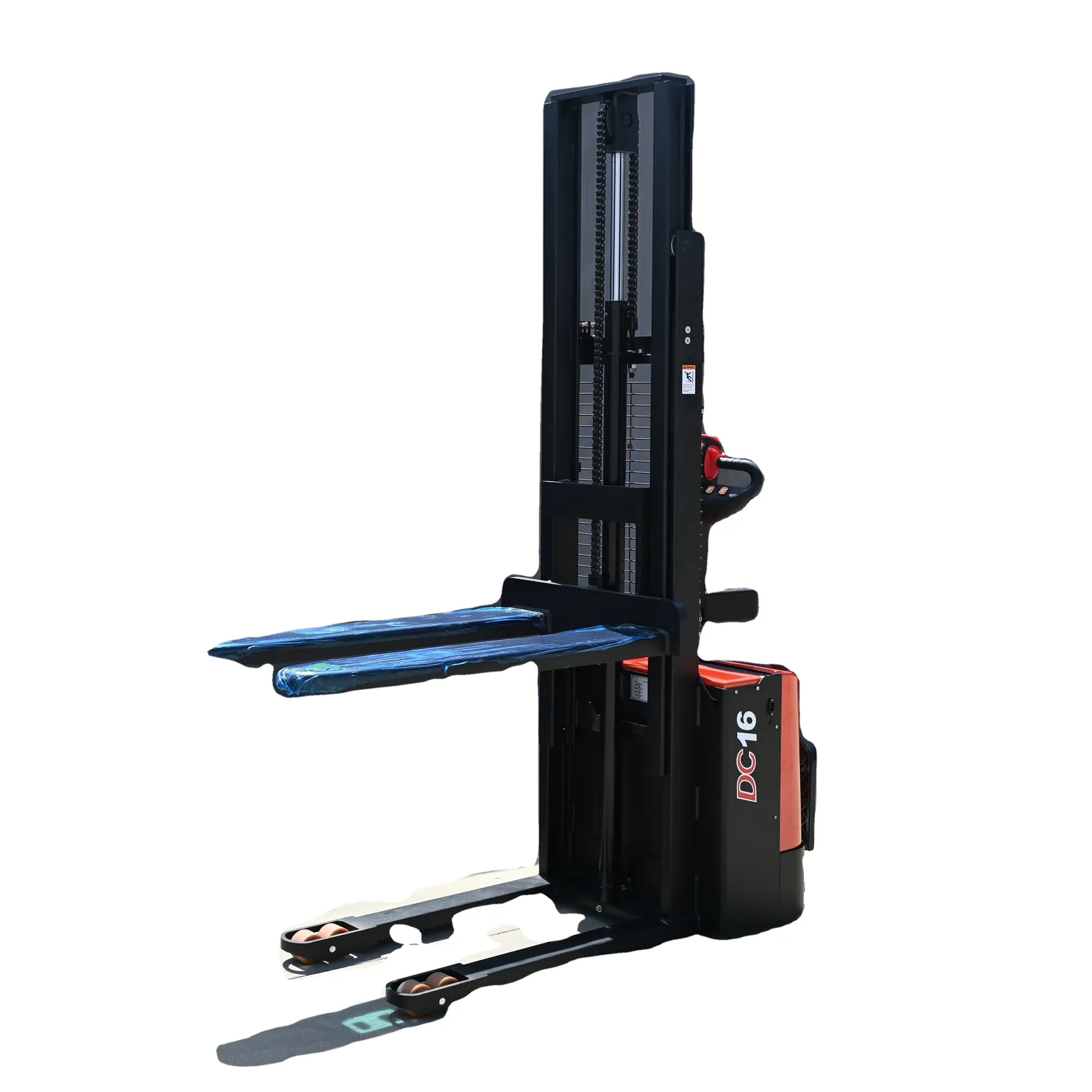 Semi Electric Stacker Walkie Forklift Warehouse Material photo 1
