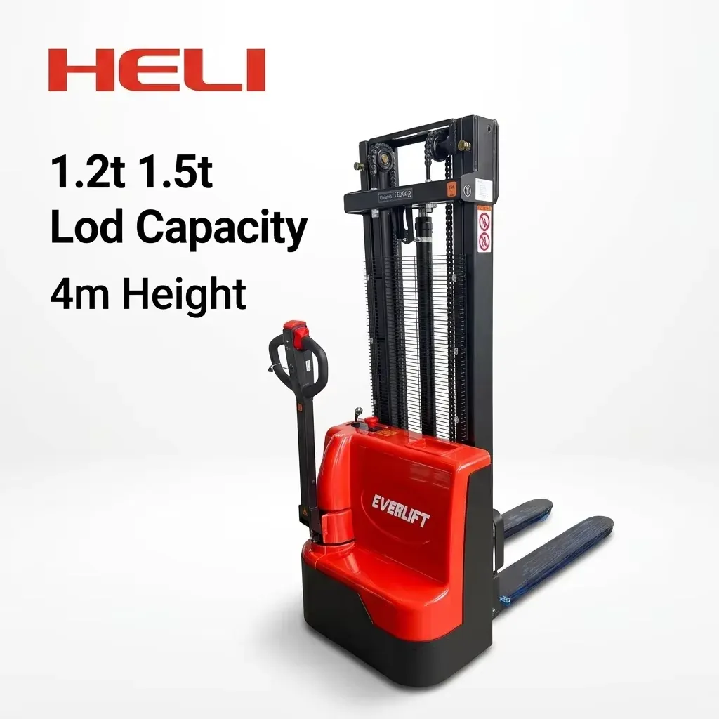 1200 to 1500 kg Capacity Stacker 3m/3.5m/4m Forklift Walkie photo 1