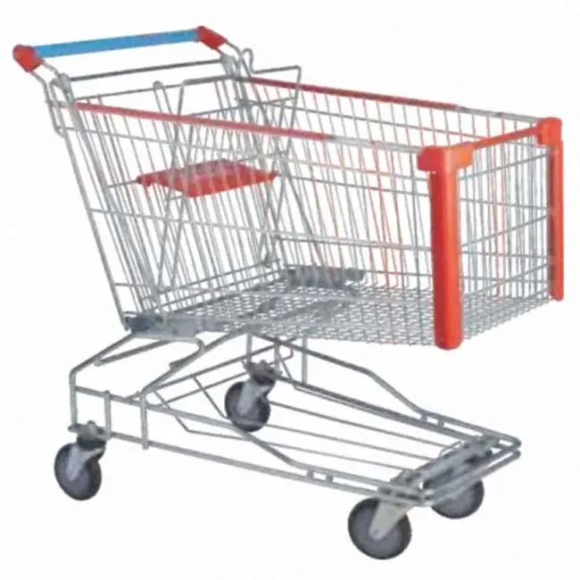 150L Steel Chrome Plated Mesh Asian Style Trolley photo 2