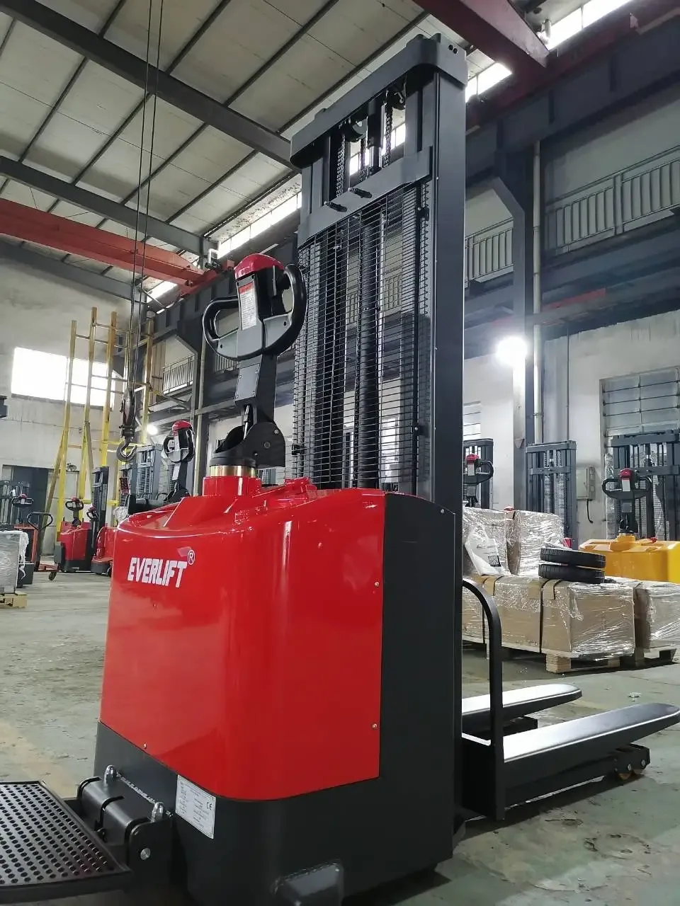Electric Pallet Stacker, Stand-on Stacker, Ride-on detail 6