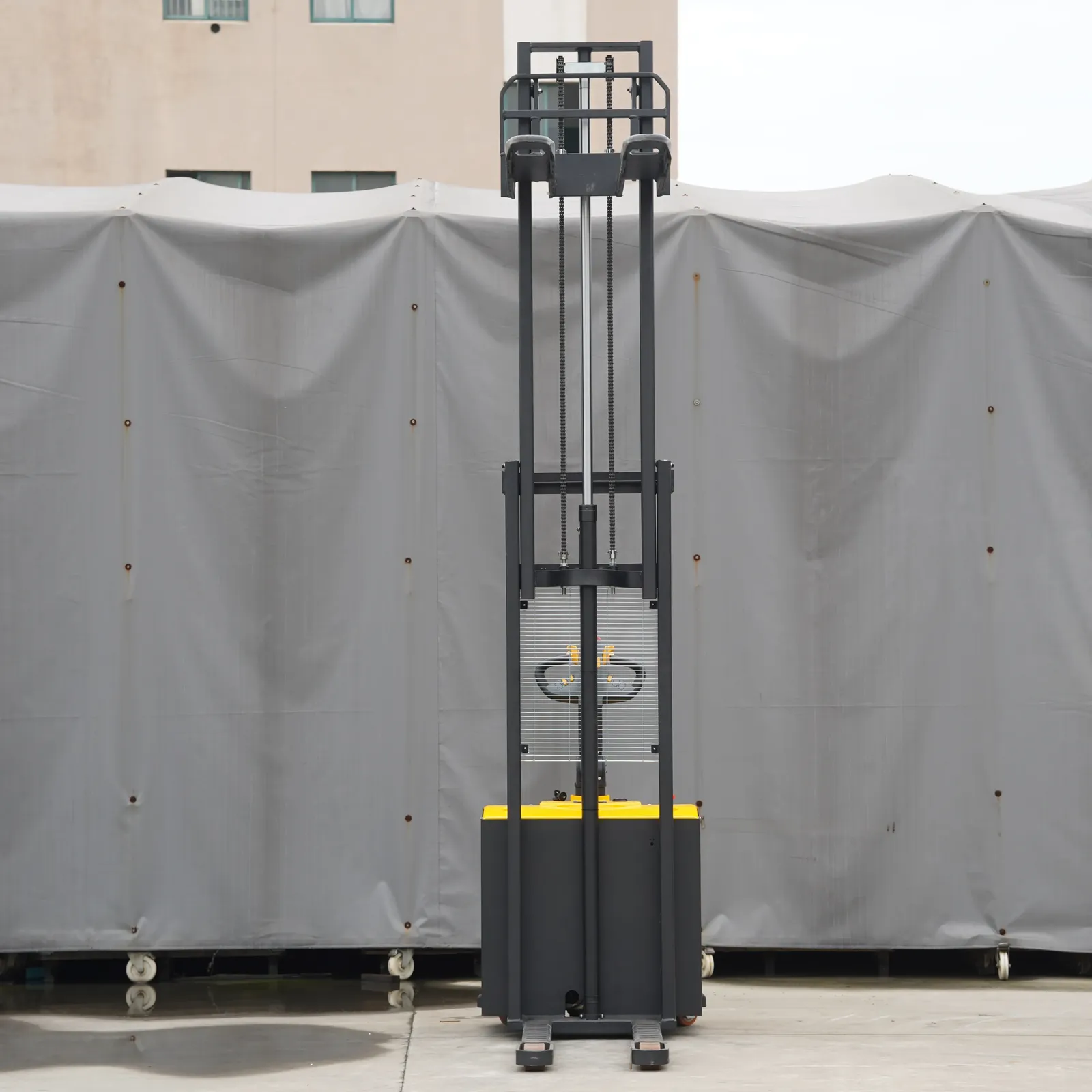Electric Pallet Stacker, Stand-on Stacker, Ride-on photo 6