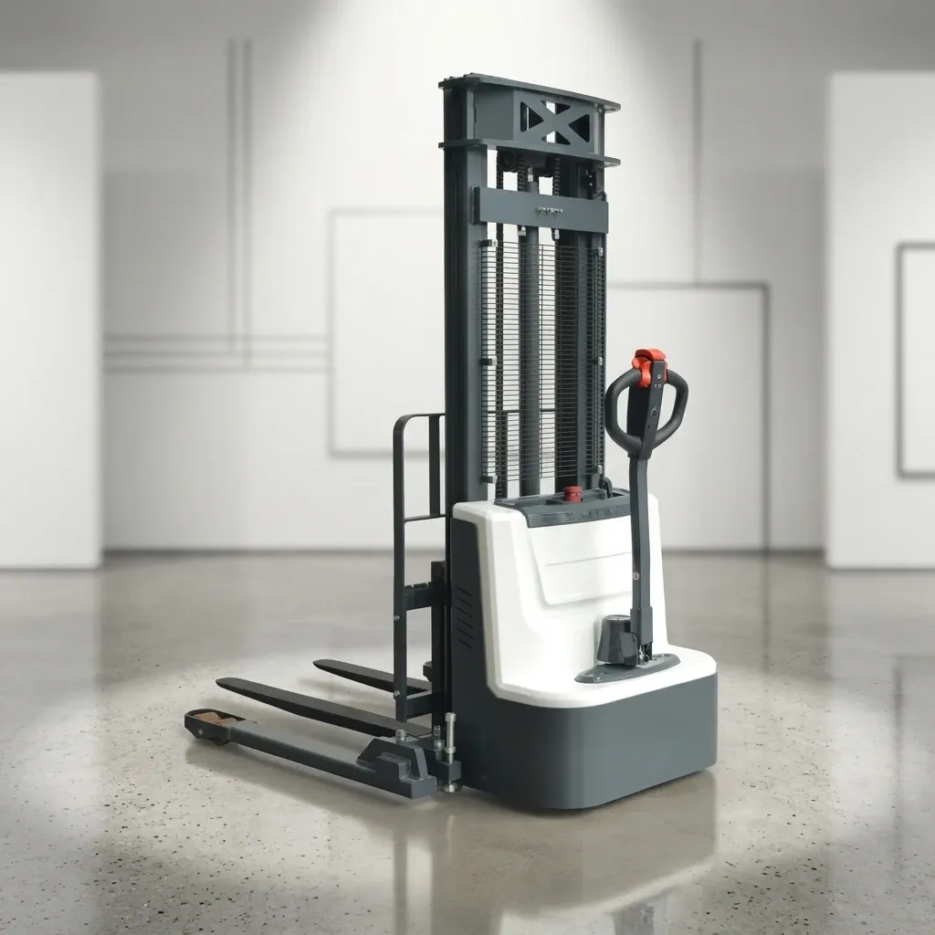 Electric Stacker Forklift Warehouse Pallet Jack photo 1