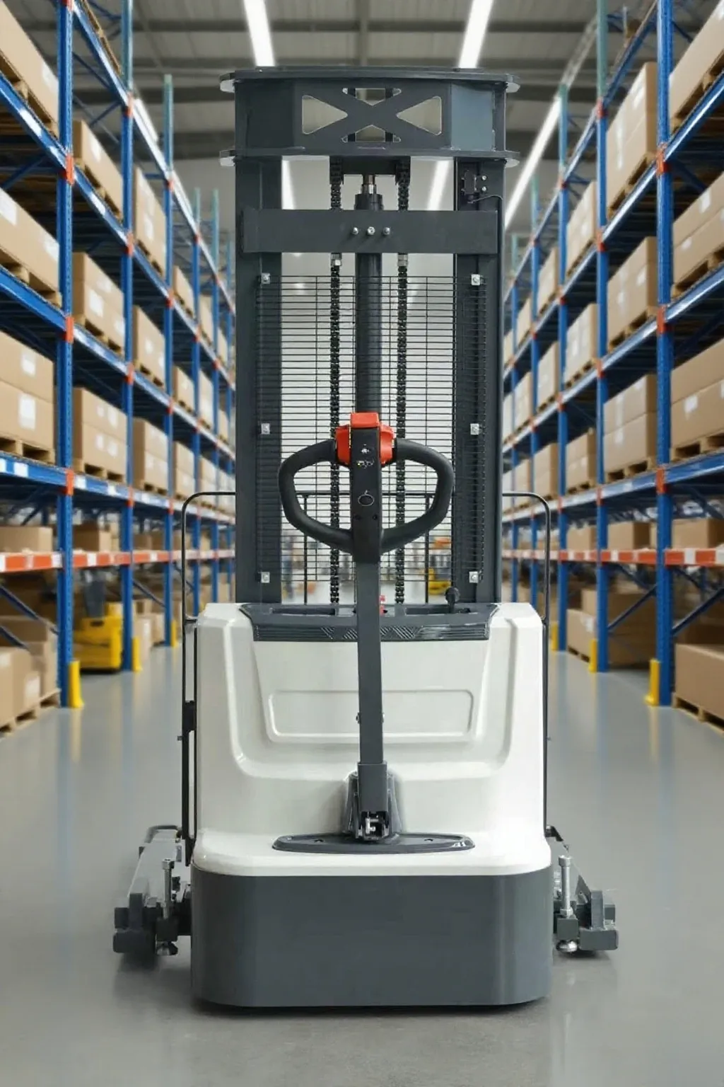 Electric Stacker Forklift Warehouse Pallet Jack photo 3
