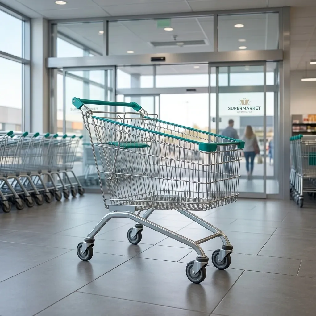 110L Metal Shopping Trolley A-series European Heavy-duty