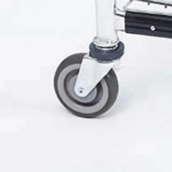 Heavy Duty Plastic Steel Mesh 2-Layer Folding Cart photo 6