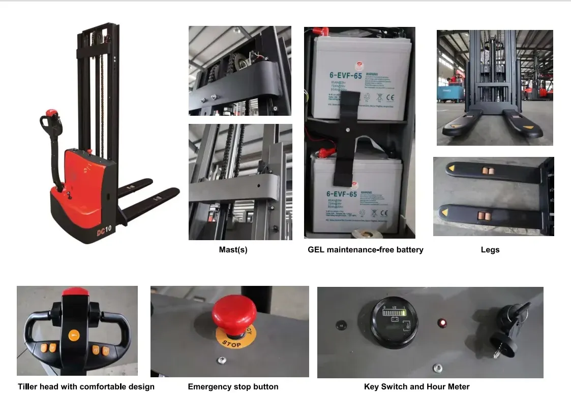 1.2ton 1.5ton 2ton ZAPI AC Driver Standing on Driving Forklift detail 2