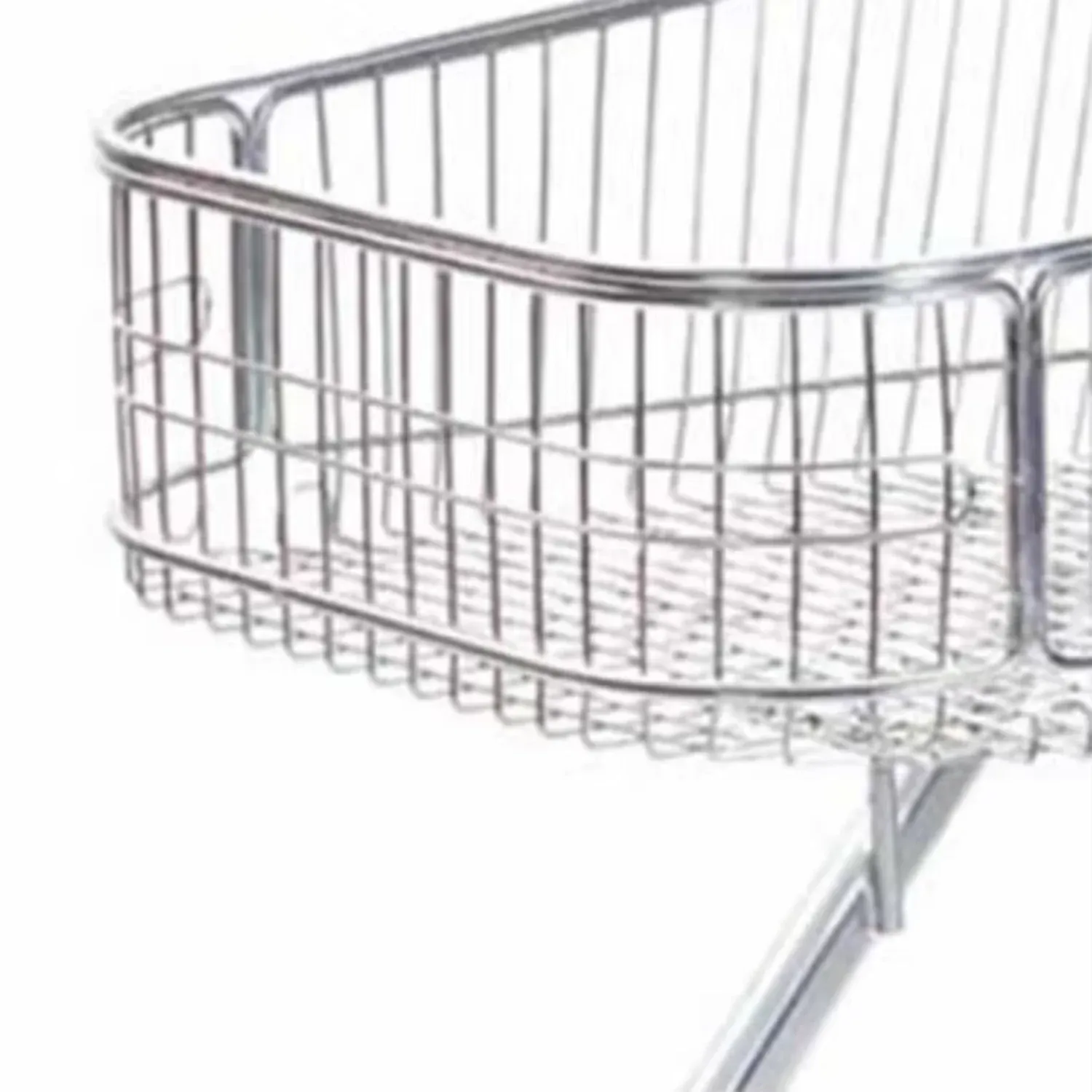90L European Style Supermarket Grocery Store Jumbo Size Rolling Trolley detail 3