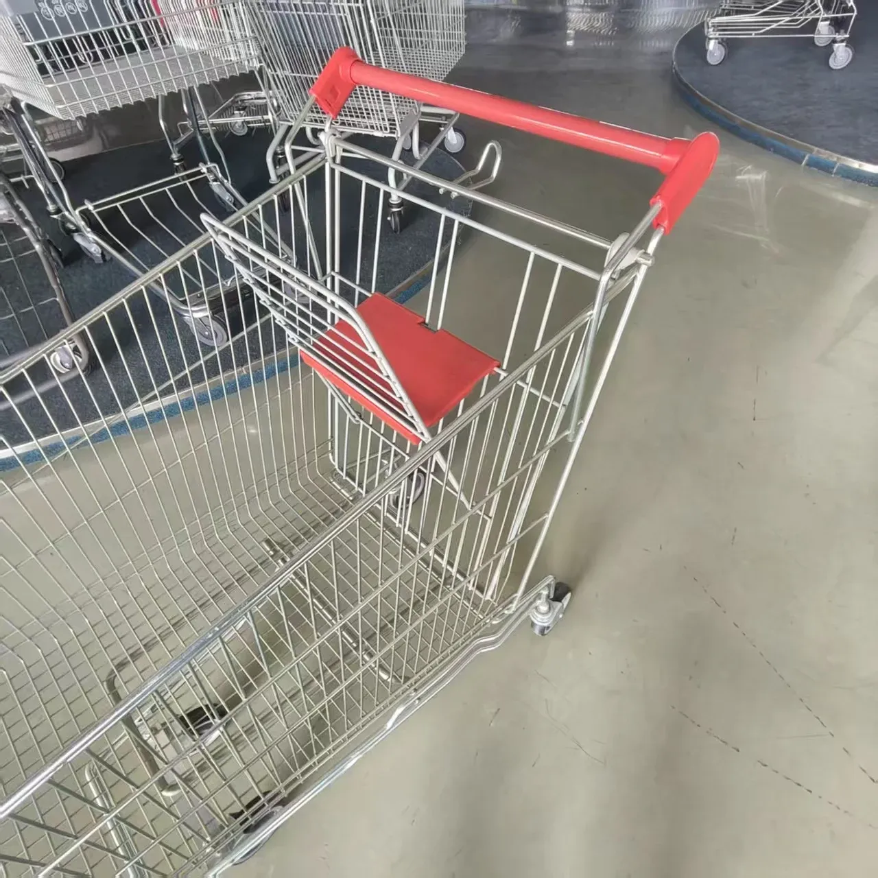 210L Australian Style Handle Metal Shopping Trolley photo 4
