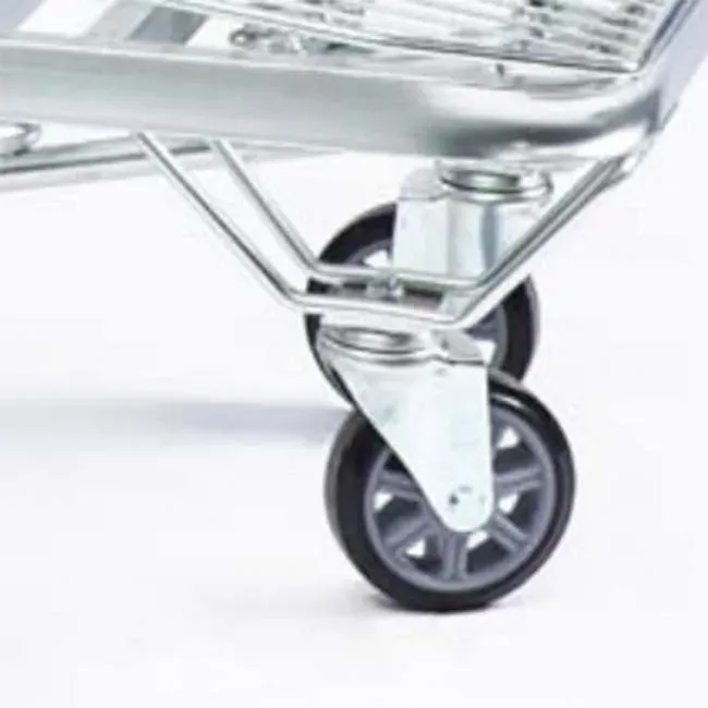 Heavy Duty Steel Mesh 2 Layer Folding Cart Plastic- photo 4