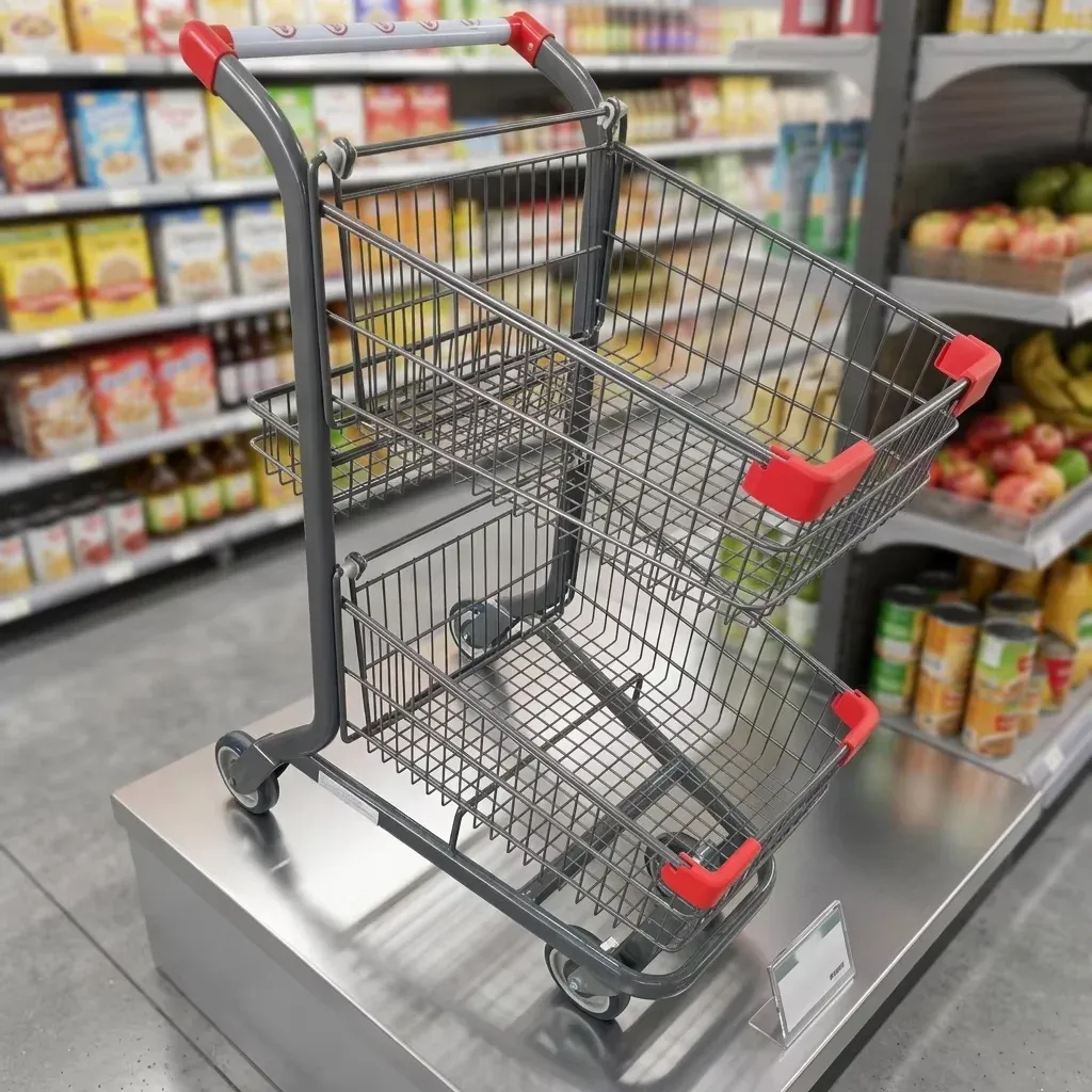 Double Decker Shopping Trolleys Unfolding detail 3