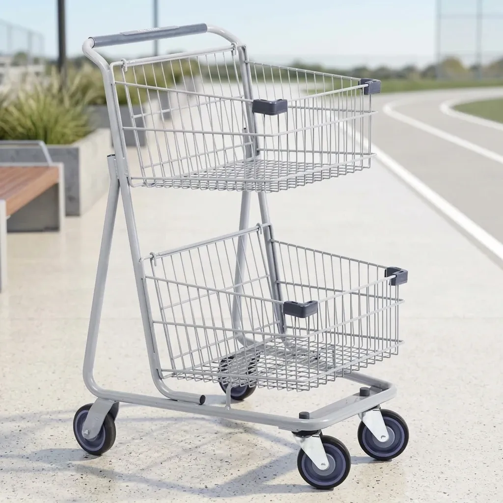 Two Layers Basket Trolley photo 1