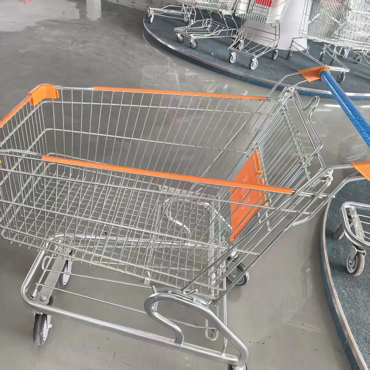 120L American Style Folding Mesh Shopping Trolley 4 photo 3
