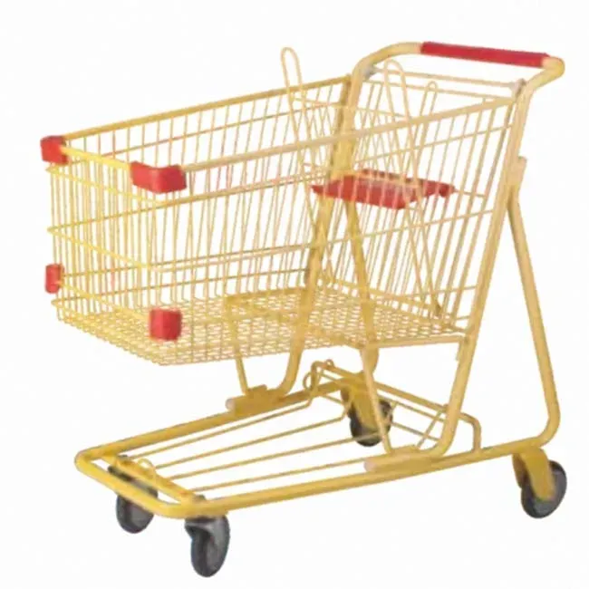 American Style 125L Mesh Folding Steel Powder Coated 4 Shopping Trolley photo 3