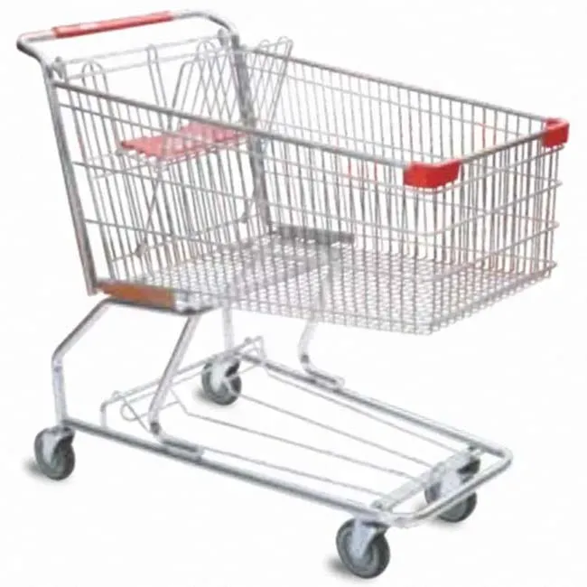 American Style 140L Double Folding Heavy Duty Shopping Trolley detail 1