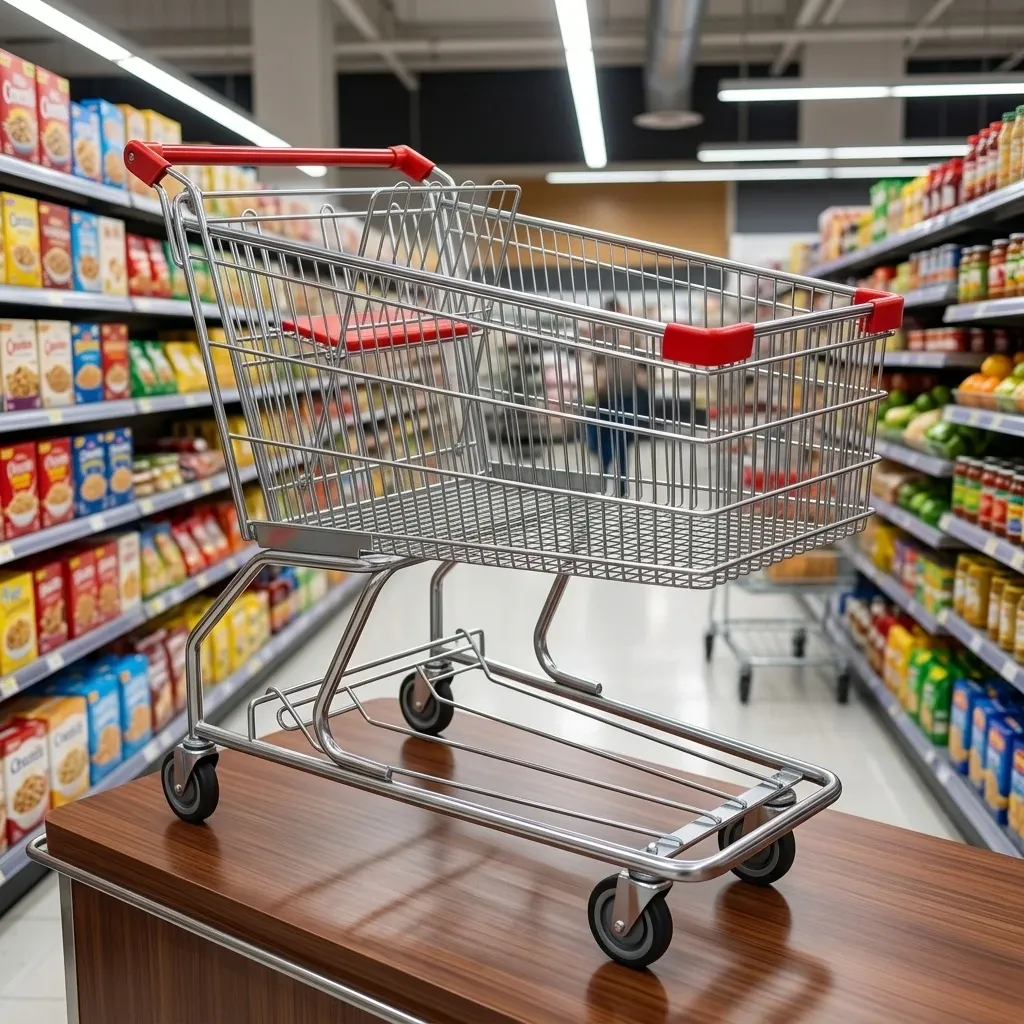 American Style 140L Double Folding Heavy Duty Shopping Trolley
