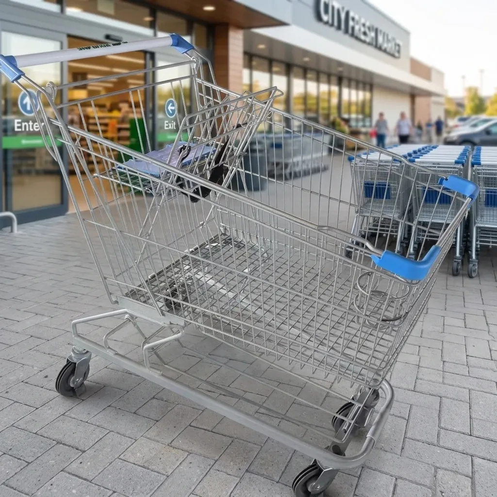 American Style 150L Heavy Duty Shopping Trolley