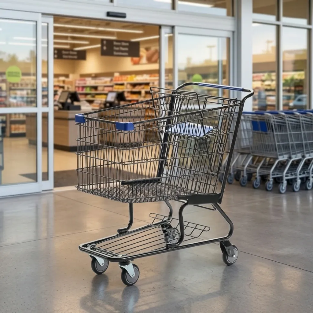 American Style Shopping Trolley 170L detail 4