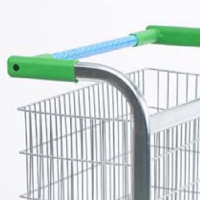 Heavy Duty Steel Mesh Plastic 2 Layer Folding Cart photo 4