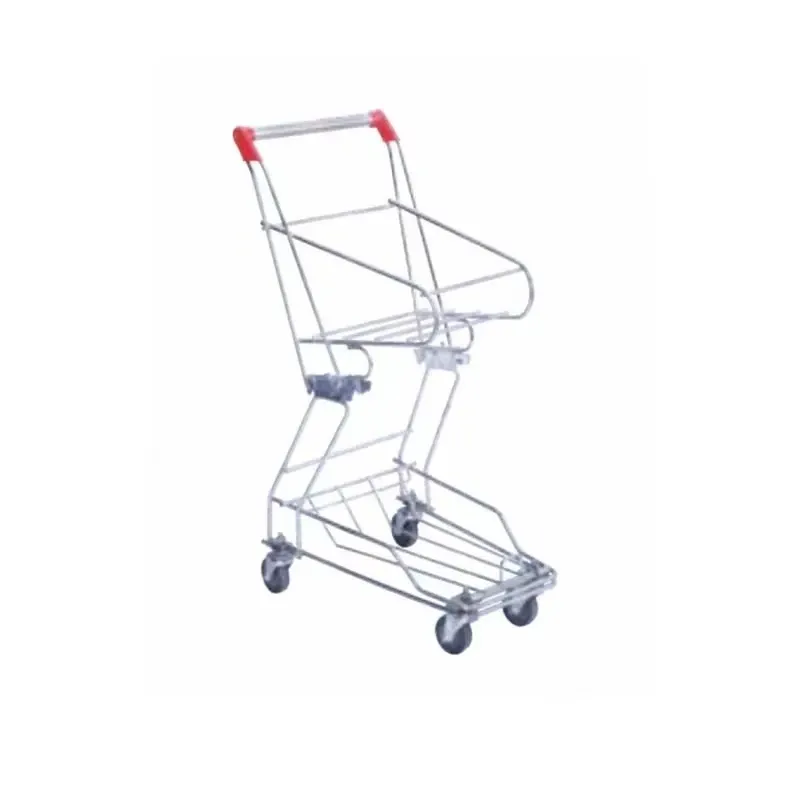 Metal Wire Cosmetic Shopping Basket with Two Tier photo 2