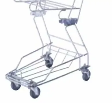 Metal Wire Cosmetic Shopping Basket with Two Tier photo 4
