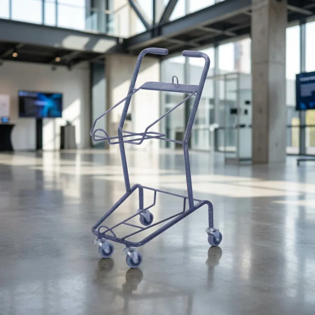 Colourful Supermarket Basket Trolley