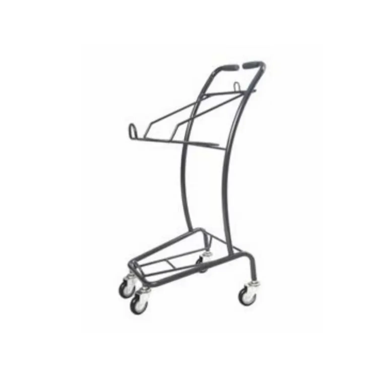 Supermarket Shopping Trolley with 4 Wheels Basket detail 2