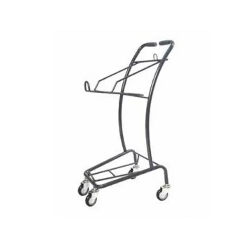 Supermarket Shopping Trolley with 4 Wheels Basket photo 2