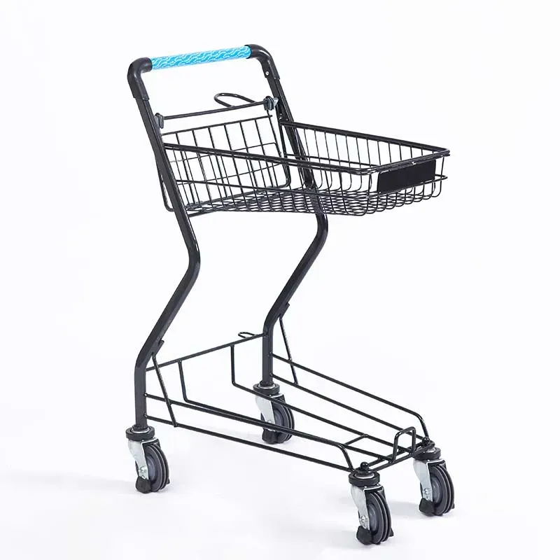 Supermarket Trolley Four Wheels Large Printing Basket photo 2