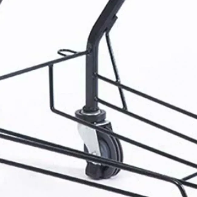 Supermarket Trolley Four Wheels Large Printing Basket photo 5