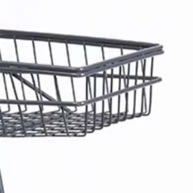Supermarket Four-Wheeled Basket Trolley Shop Fitting photo 3