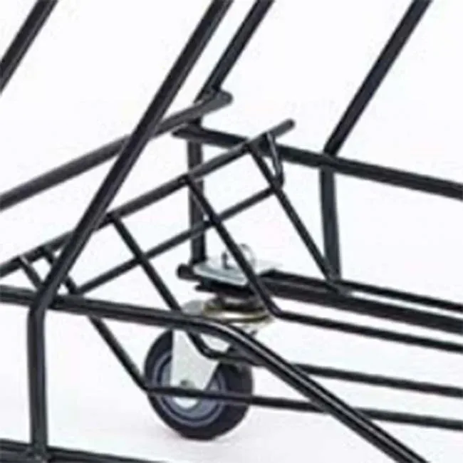 Retail Store Black Metal Shopping Trolley Basket photo 5