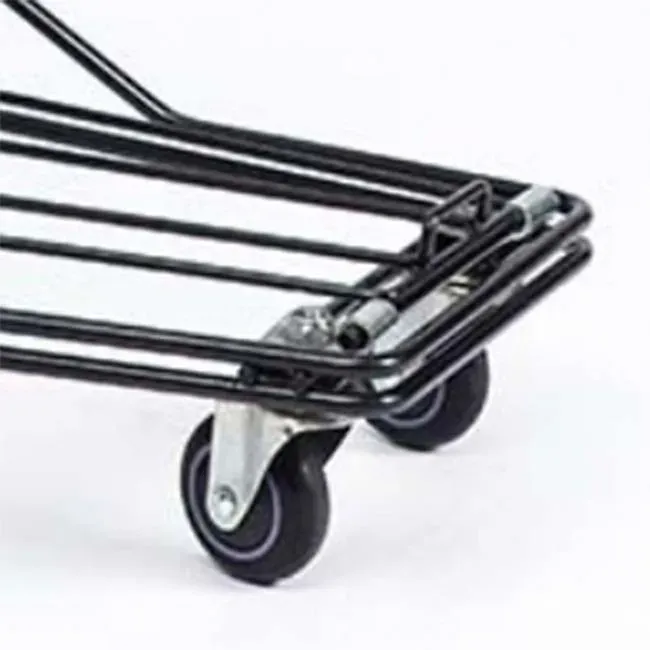 Retail Store Black Metal Shopping Trolley Basket photo 6