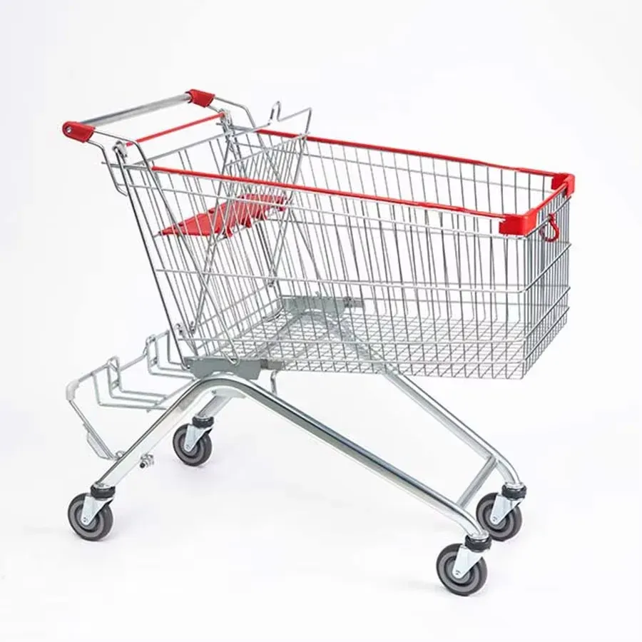 185L Supermarket Grocery Metal Hand Carts Trolleys photo 4