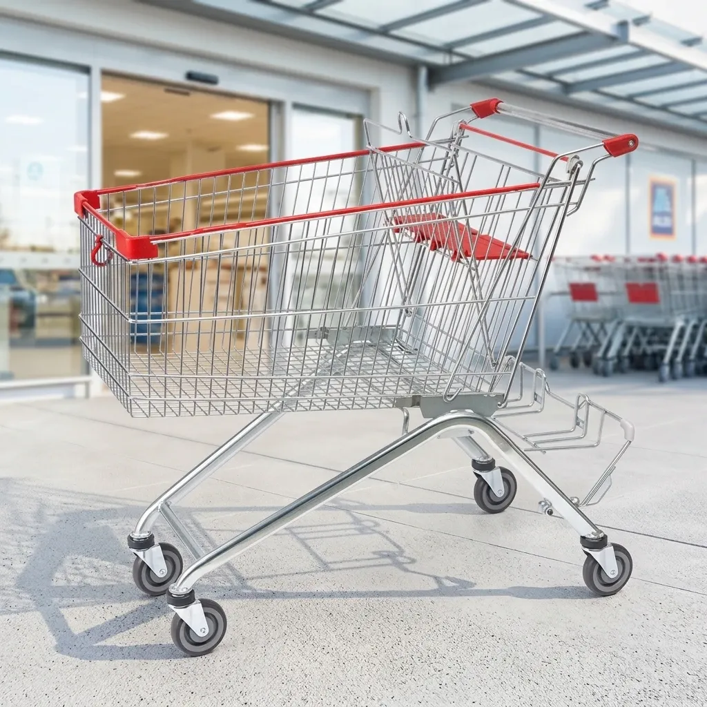 185L Supermarket Grocery Metal Hand Carts Trolleys photo 6