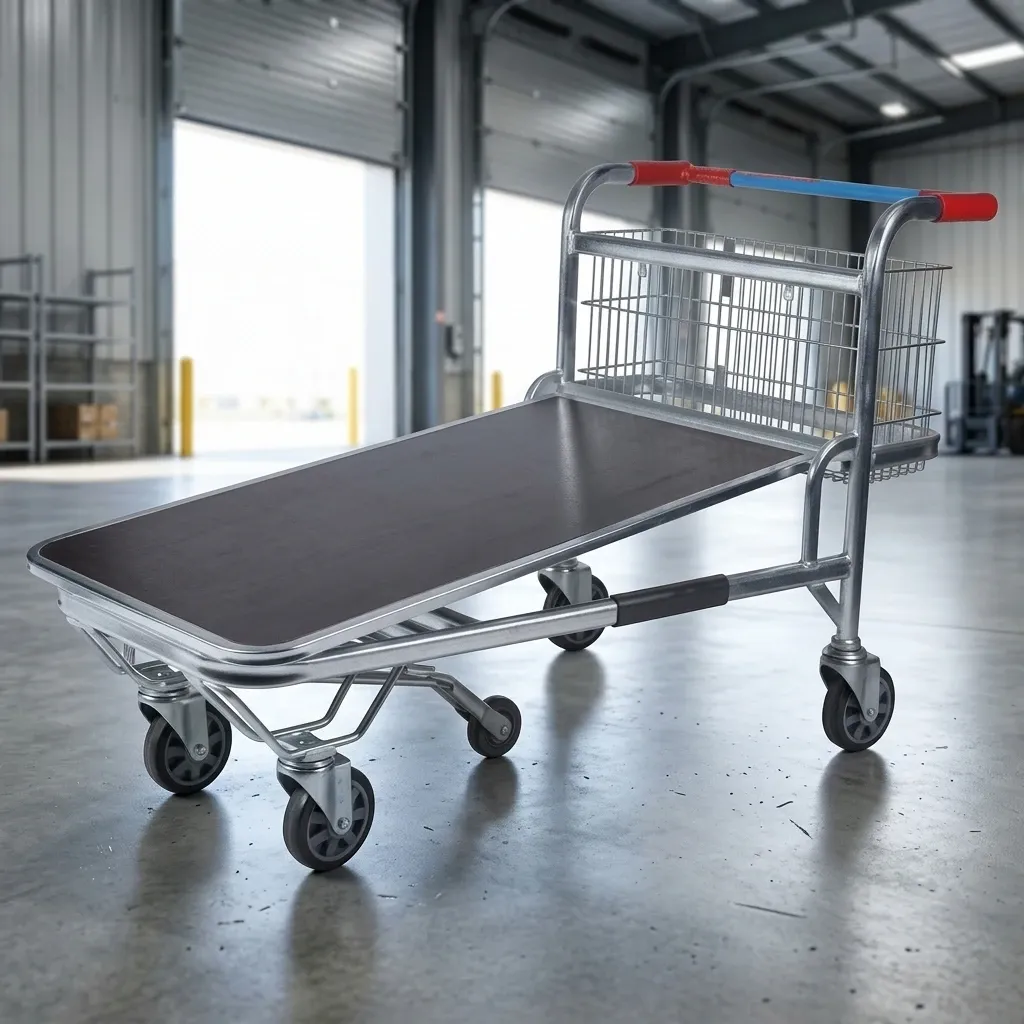 Metal Warehouse Trolley with Heavy Duty Loading Capacity (LPT-62329) photo 4