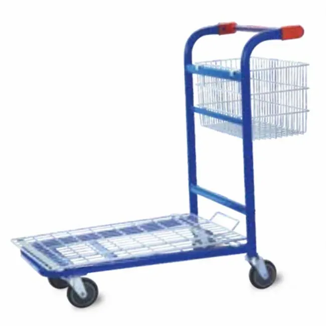 Heavy Duty Wire Basket Picking Cart Warehouse Trolley (LPT-28656) detail 1