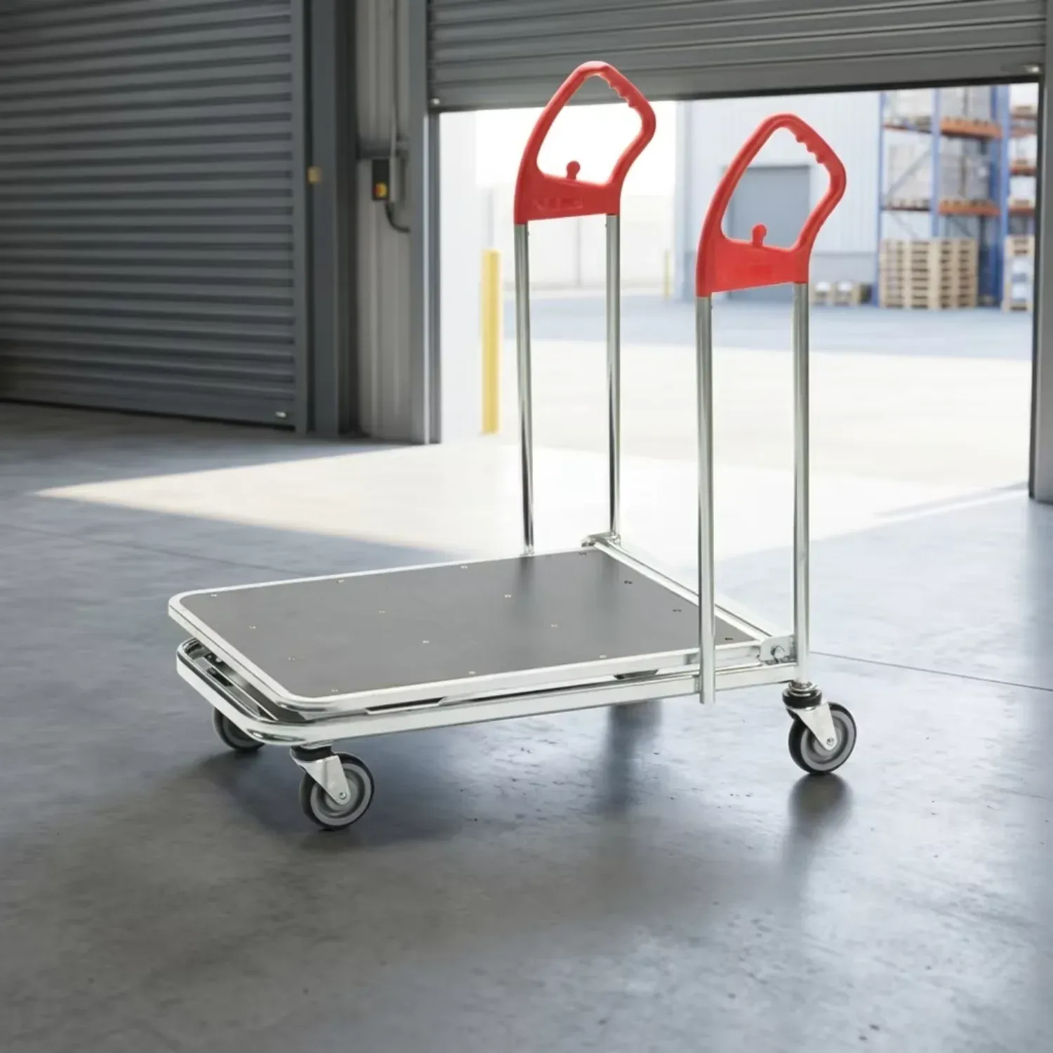 Flat Cart Warehouse Trolley detail 1