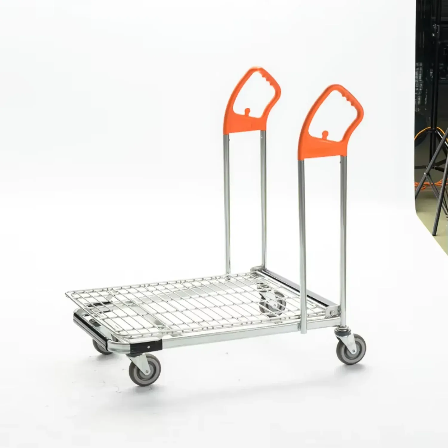 Heavy-Duty Wire Picking Cart Warehouse Trolley Cargo detail 3