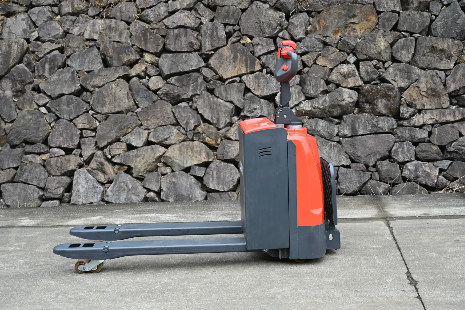 Stand on Electric Pallet Truck Battery Powered PU Wheel detail 5