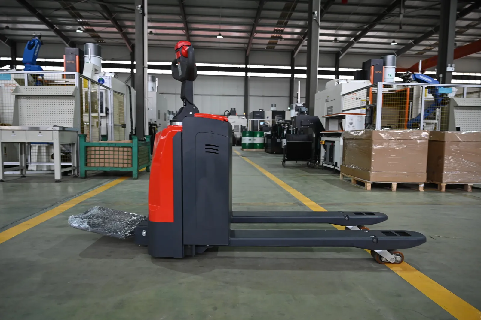 Stand on Electric Pallet Truck Battery Powered PU Wheel photo 2