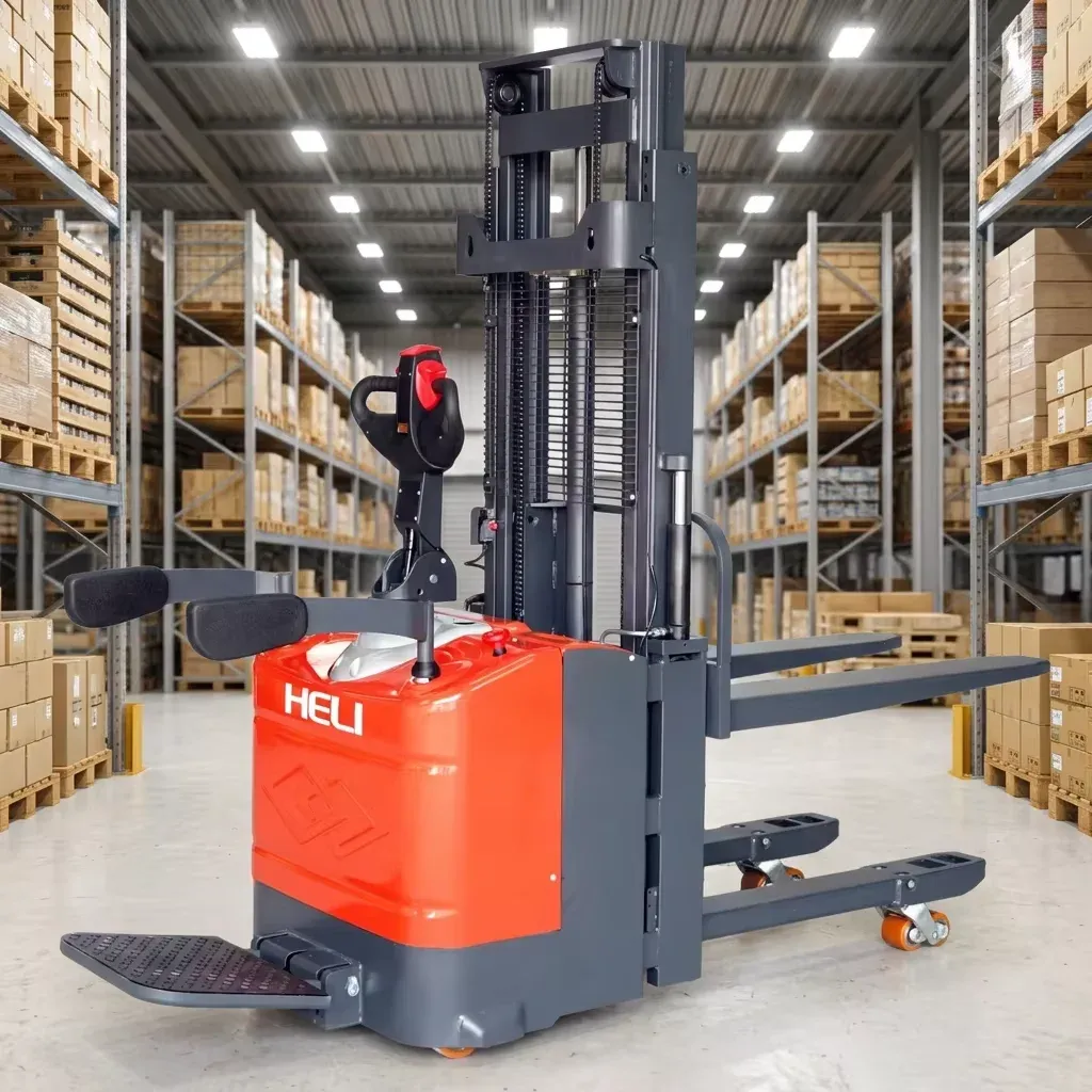 1.5Ton Electric Pallet Stacker, 1600-3500mm Lift Height photo 2