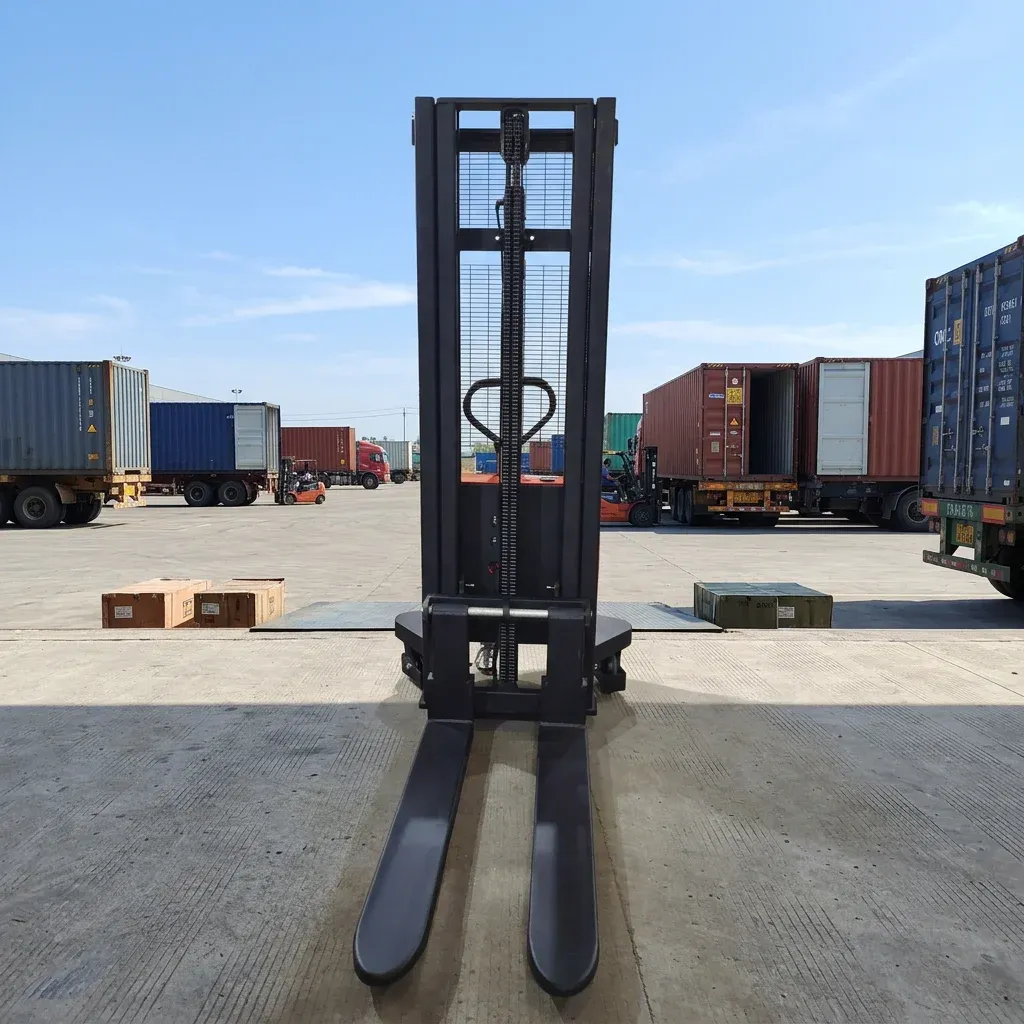 Walkie Stacker 3300Lbs 118Inch Lift Adjustable Forks photo 4