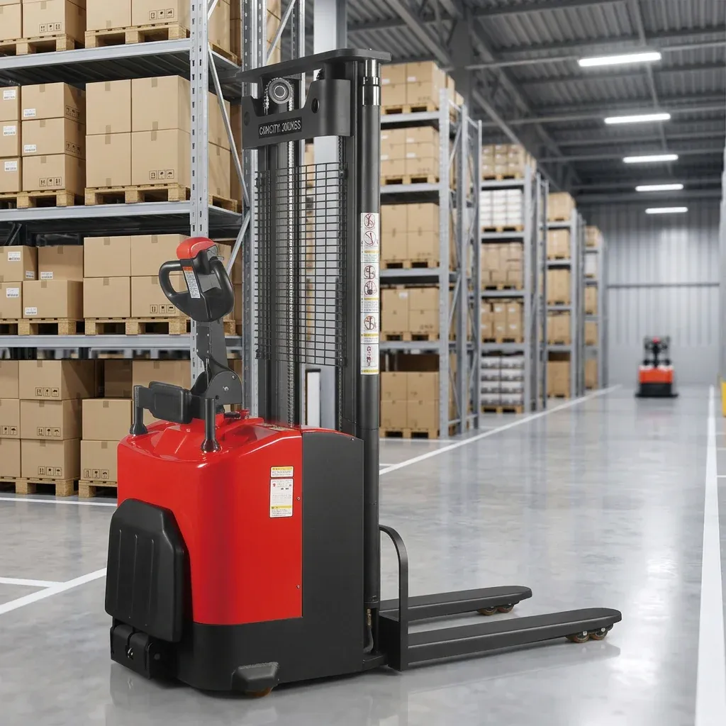 2000 kg 48V Electric Stacker EPS Steering Brushless DC photo 2